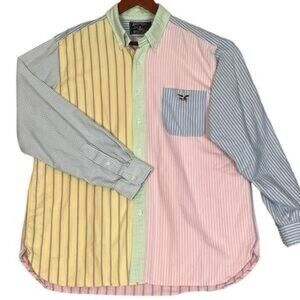 Vintage Multicolor Striped Men's Shirt